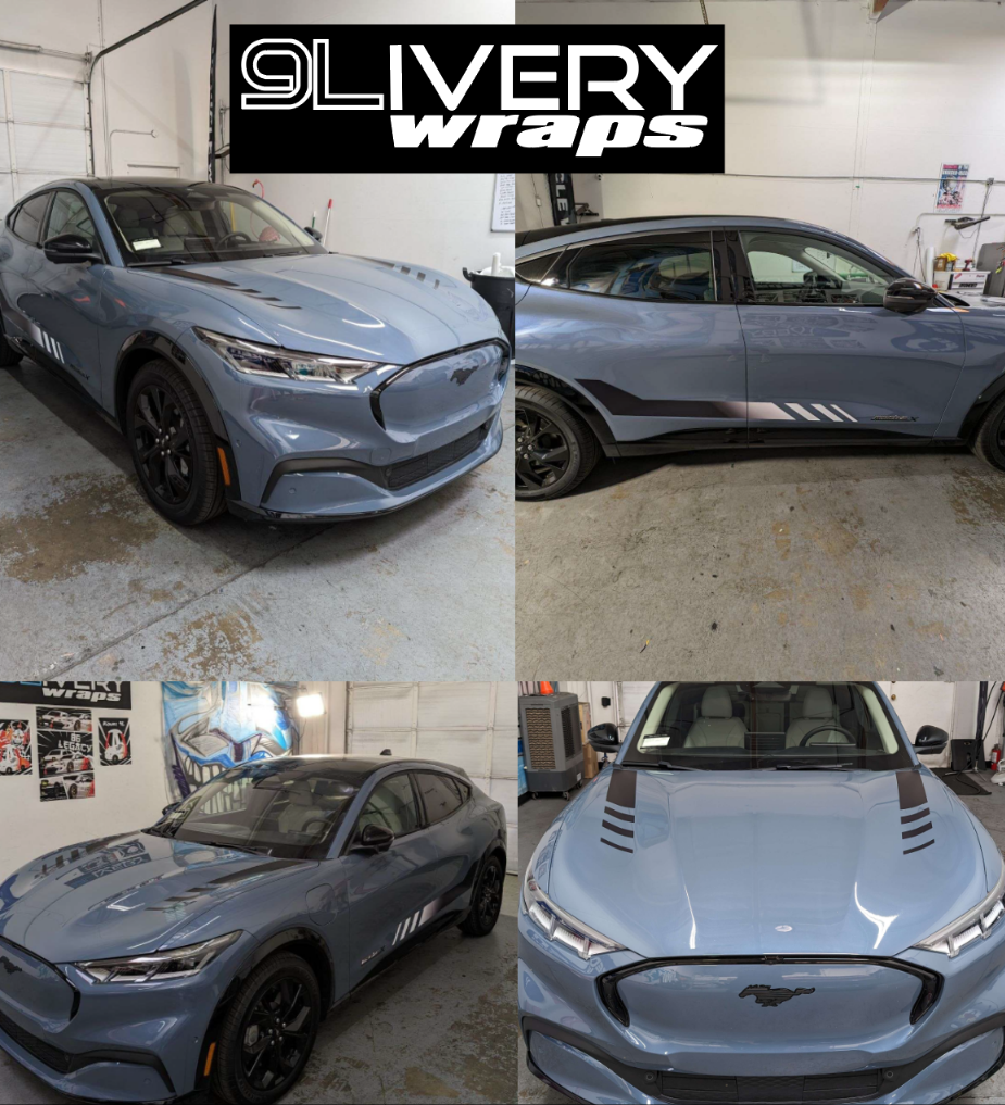 Ready to Rumble Mustang Mach E Stripes Satin Finish Easy to Install Custom Colors Available