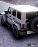 Spooktacular DIY Monster Style Retro Racing Stripes for All Jeep Wranglers/Gladiators - Nostalgia - Eerie Chic - For Guys and Ghouls