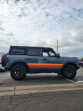 Ford Bronco Retro Stripes and Hood Cowl Accent - Custom Colors Available - Fit's 2 door and 4 door - Vintage Style