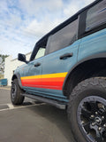 Ford Bronco Retro Stripes and Hood Cowl Accent - Custom Colors Available - Fit's 2 door and 4 door - Vintage Style