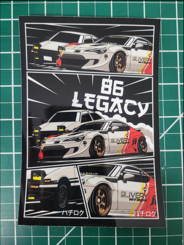 86 Legacy Slap Sticker