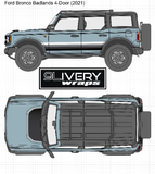 Ford Bronco Retro Stripes and Hood Cowl Accent - Custom Colors Available - Fit's 2 door and 4 door - Vintage Style