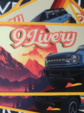 Retro Sunset Ford Bronco Slap Sticker for Vehicles, Laptops, Skatedecks and More! - Vintage Bronco - Retro Vibes