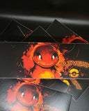 Fire Monster Sticker - Fire Type Style Slap Sticker - Vinyl Decal for Laptop, Car, Skatedeck, and more!
