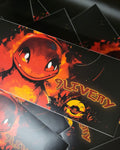 Fire Monster Sticker - Fire Type Style Slap Sticker - Vinyl Decal for Laptop, Car, Skatedeck, and more!