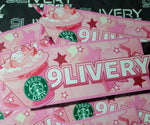 Fresh Drip Starbucks Lover Kawaii Pink Drink Slap Sticker Skate-decks and more!