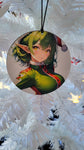 Santa's Helpers- No Naughty, All Nice! Double Sided Anime Acrylic Ornament - Festive Waifu's - 2 characters on 1 ornament