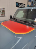 Retro Sunset Stripes: Hood Cowl Accent, Custom Colors - Fits Bronco