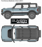 Retro Sunset Stripes: Hood Cowl Accent, Custom Colors - Fits Bronco