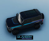 90's Nite Ombre Stripe Decal Kit: Fits 2021+ Bronco - Retro Graphics
