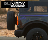 90's Nite Ombre Stripe Decal Kit: Fits 2021+ Bronco - Retro Graphics