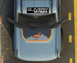 Retro Tree Mountain Decals: Hood Cowl and Rocker Stripes Fits Bronco 2dr/4dr/Sport