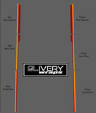 Retro Stripes: Hood Cowl Accent, Custom Colors Made to Fit 2 Door Bronco