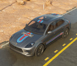 Martini Style Racing Stripes: DIY Vinyl Decal Kit for Porsche