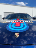 Martini Style Racing Stripes: DIY Vinyl Decal Kit for Porsche