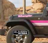 Pink Retro Racing Stripes Made to Fit Wrangler and Gladiator DIY Graphics