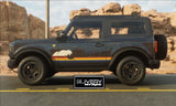 Retro Wave Stripes: 70s Style Vinyl Decal Fits Bronco 2dr/4dr/Sport