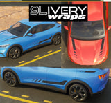 Mustang Mach-E RTR Inspired Stripes: Satin Finish, Custom Colors