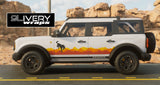 Retro Mountain Decals: Satin Overland Stripes Fits Bronco 2dr/4dr/Sport