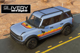 Retro Mountain Decals: Satin Overland Stripes Fits Bronco 2dr/4dr/Sport
