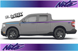 Retro Nite Truck Side Stripe Decal Kit - 90's Style Graphics Fits Maverick