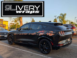 Mustang Mach-E Stripe Kit | Shelby Inspired Floral Stripes | Custom Printed Colors | Hood, Grill, Trunk & Side Vinyl Wrap Set