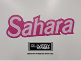 Pink Triple Hockey Racing Stripes Made to Fit Jeep Wrangler Rubicon Gladiator - Includes Custom Name Decal