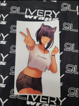 Kitty Waifu Anime Car Decal -  Anime Girl Sticker for Car, Laptop, and More!