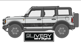 Ford Bronco Topography Stripes and Hood Cowl Stripe Kit for 2 door and 4 door (custom colors and sizing available!)