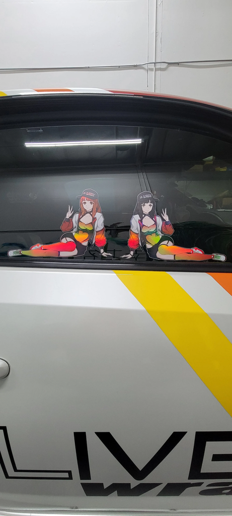 Japan Itasha Vinyl Film Anime Car Sticker Cartoon Door Side Decals Ralliart  Rally Hood Stickers On Car For SUBARU BMW Toyota - AliExpress